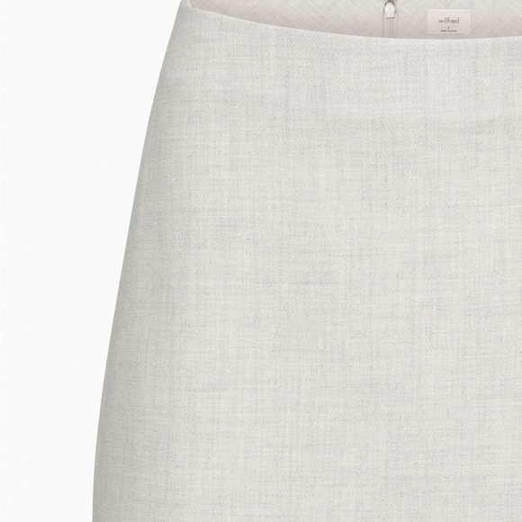 Aritzia Wilfred Classic Mini Skirt in Heather Chrome – Size 4 – Gently Worn - Picture 8 of 8